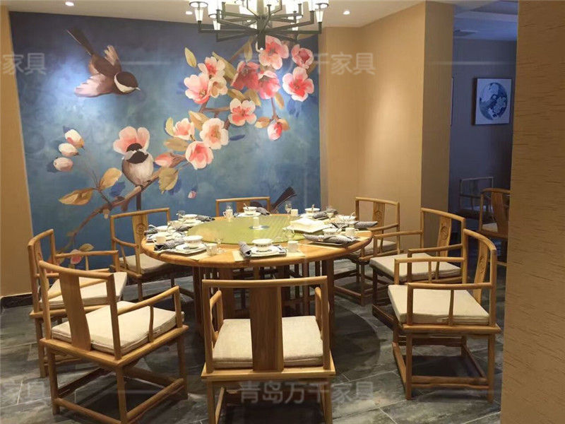 茶樓茶室家具-桌椅組合實(shí)景